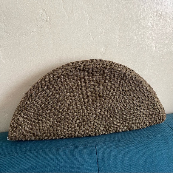 Vintage 90s De Vecchi by Hamilton Hodge woven evening clutch - Picture 3 of 10